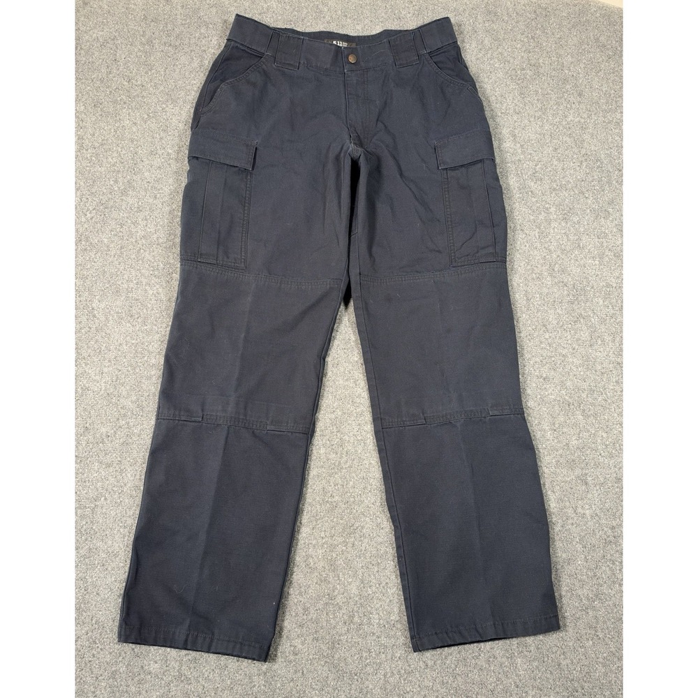 5.11 511 Tactical TDU Pants Mens Large Regular Blue Ripstop Work Utility 74003